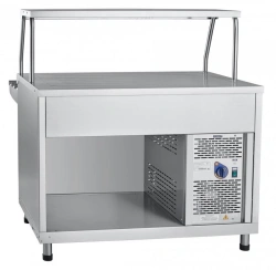 Refrigerated high-temperature display counter with neutral cabinet PVV(H)-70KM-NSh (Kashir.)