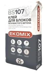 Dry mortar mix "Glue for aerated concrete blocks" BS 107