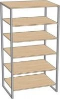 Metal office shelving unit