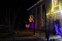 LED console (LED panel) "Lantern" - decorative street lamp on brackets (modifications 220V, 24V,12V)