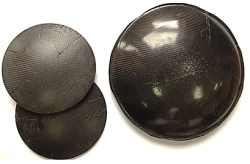 Endoprosthesis for replacement of skull vault bone defects made of carbon material OSTEK