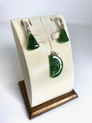 Jewellery set "Lime" (jade)