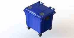 Mobile waste bin 1100 l Art.29.C19.V (20.807.1.60.PE; 21.056.60.PE.V)