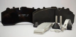 Pad with lining assembly for disc brakes of trucks and buses TR.A-115