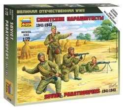 Assembled model "Soviet parachutists 1941-43"