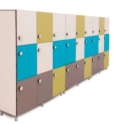 Multi-sectional cupboard for storing personal belongings MGS5.026