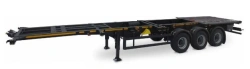 Chassis and semi-trailer NEFAZ-93341 (metal flatbed without flooring)