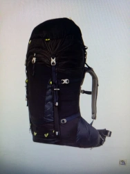 Backpack for climbing with capacity of 75-100 litres