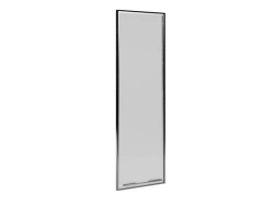 Medium glass door with aluminium frame right, Art. No. EMP439DX.G