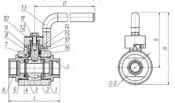 Manual ball shut-off and regulating coupling ball valve ??? DN 10-80 PN 1,6-8,0 MPa