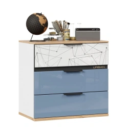 Urban LD.528160.000 Dresser (Oak Gold/White/Capri blue, version 1 )