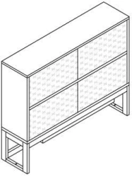 Desktop laboratory storage cabinet ML-NK-SHX