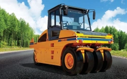 Pneumatic wheel roller RC-24-SS twin-axle double rollers