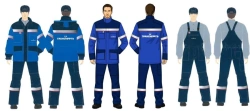 Men's suit (jacket, dungaree and cape jacket) against thermal risks of electric arc with protection level up to 48,1 cal/sec.