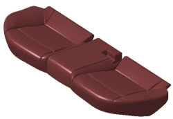 Rear seat cushion (FBr PE)