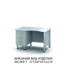 Single-desk microscope table with four drawers and screen