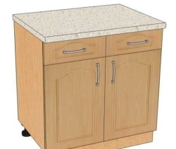 Kitchen table with 2 drawers and 2 doors "Bashkir Furniture Factory" brand