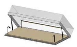 Display case for exposition Type 2 (aluminium alloy frame)