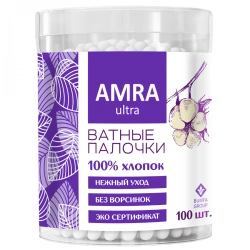 AMRA cotton buds (cylinder) 1/100/24