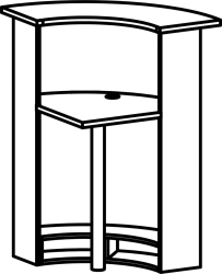 Rack rounded 8513 Series "Waiting area Galant"