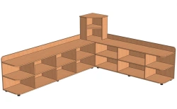 Shelving unit "Corner 1" Model: S-U1