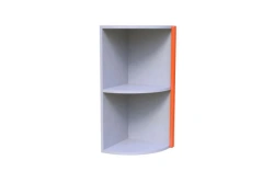 Kitchen cabinet hinged KSH-01 radius (open, closed)
