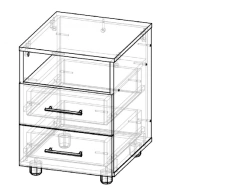 Bedside cabinet T 4 Pr