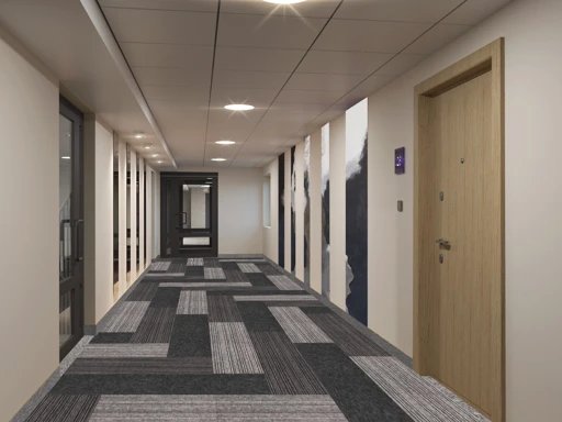 Tufted Textile Carpet Tiles ESCOM CITY LINE