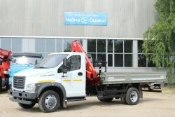Vehicle with CMU model NR8082S produced by "Chaika-NN" LLC, modifications 2784CB, 2784C6, 2784C1 on GAZ C41 chassis.