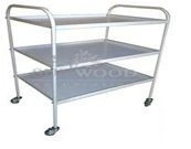 Instrument table with stainless steel shelves "KCm/Nzh-pp 9"