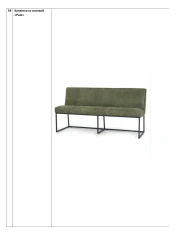 Banquette with backrest "Rome"