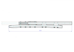 Cross rail with counter rail of the project H2216.01.070