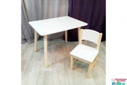 Sonechka" children's wooden furniture sets (table, chair)