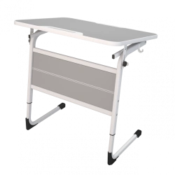 Pupil's table AGAT 01.03.07.01 (single-seat. adjustable, with adjustable angle of table top inclination)