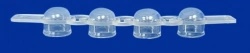 Disposable plate for laboratory research according to TU 32.50.50-017-54287340-2021: Convex 4-well lid to plate PL-2-9.