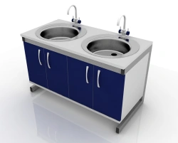 Laboratory wash table of "Edelwood" trade mark