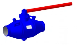 Ball valve DN100 PN2,5 MPa