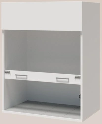 Fume cupboard table cabinet of "Edelwood" trade mark