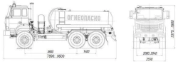 Tank truck for oil and gas condensate collection AKN/AKNS 4680L8 on chassis URAL 4320-4151-79, 4320-4151-81,4320-4151-83
