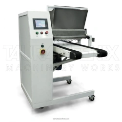 Equipment for dosed moulding of different shapes and sizes of viscous and semi-viscous products with and without filling.