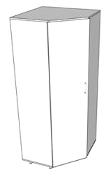 Combination corner cupboard