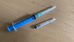 Injection syringe, single-use, three-detailed, sterile, "Luer" type, with needles, version - 5A "Luer". with needles, in version