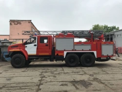 Fire tanker truck with ladder ACL 2,5-40-18 (4320) type 4344K2, on chassis of Ural 4320-1951-60, 4320-1951-62, 4320-1951-70, 43