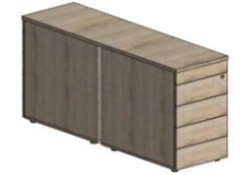 Double pedestal / support cabinet KS.TPOD-7.08