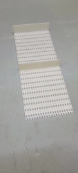Modular strip ML2541 POM (xx X xx mm; partition height H=xx mm with xx mm spacing, edge offset xx mm; pin NYL)