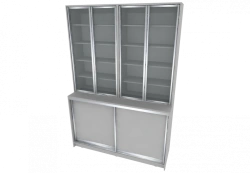 Storage module with superstructure 1800x600x2600mm (WxHxH)