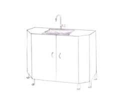 Sink laboratory attachable PGL LK PM 1