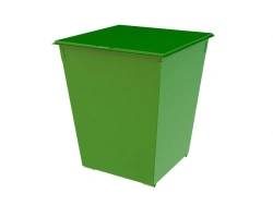 MSW container / Waste bin 0.75 m3 with hinged lid and legs