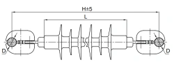 Phase-to-phase insulating spacer RMI 16/35-650-R2-2