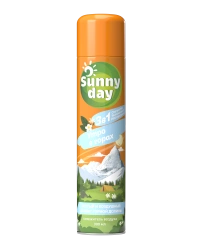 Sunny Day "Mountain Morning" Air Freshener in aerosol packaging